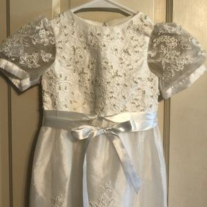 Vintage style Baptism dress and headband